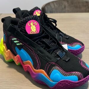 Adidas Exhibit B Mid X Candace Parker ‘Can Do!’ Basketball Shoes Womens 9 NEW